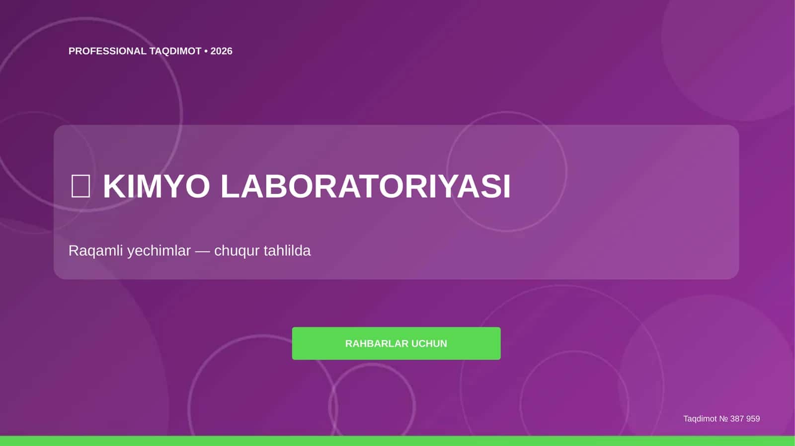 KIMYO LABORATORIYASI