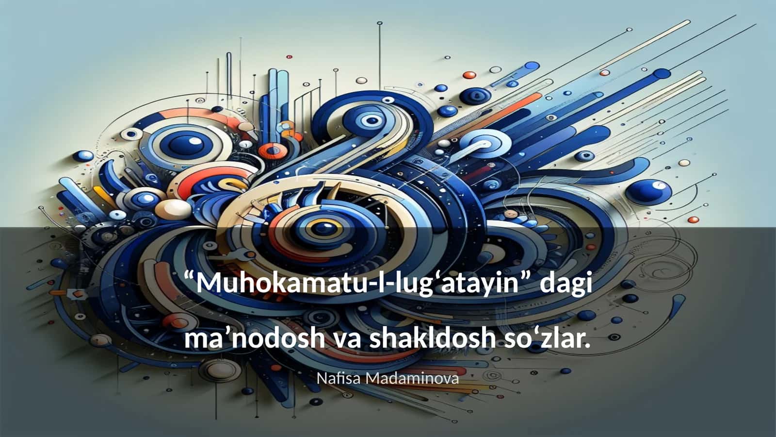 Muhokamatu-l-lug‘atayin