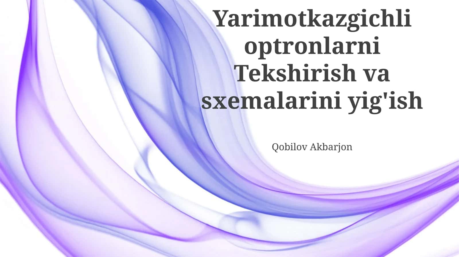 Optocouplerlar sxemalari