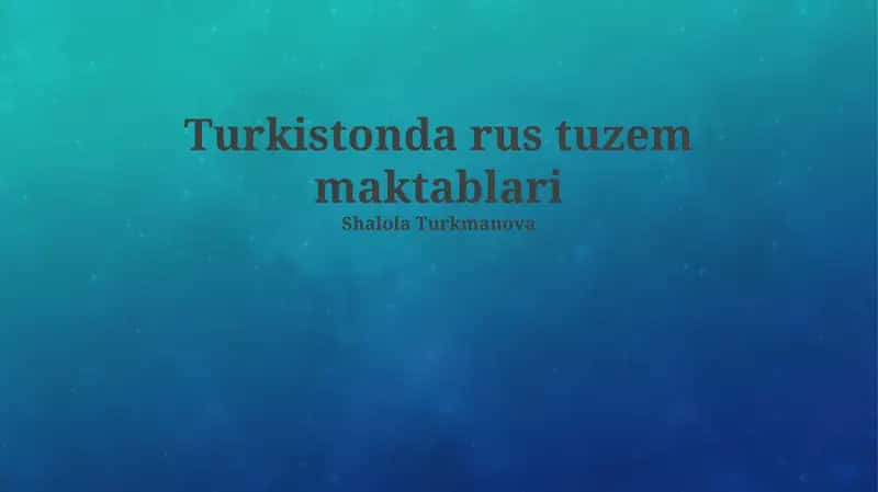 Rus tuzem maktablari