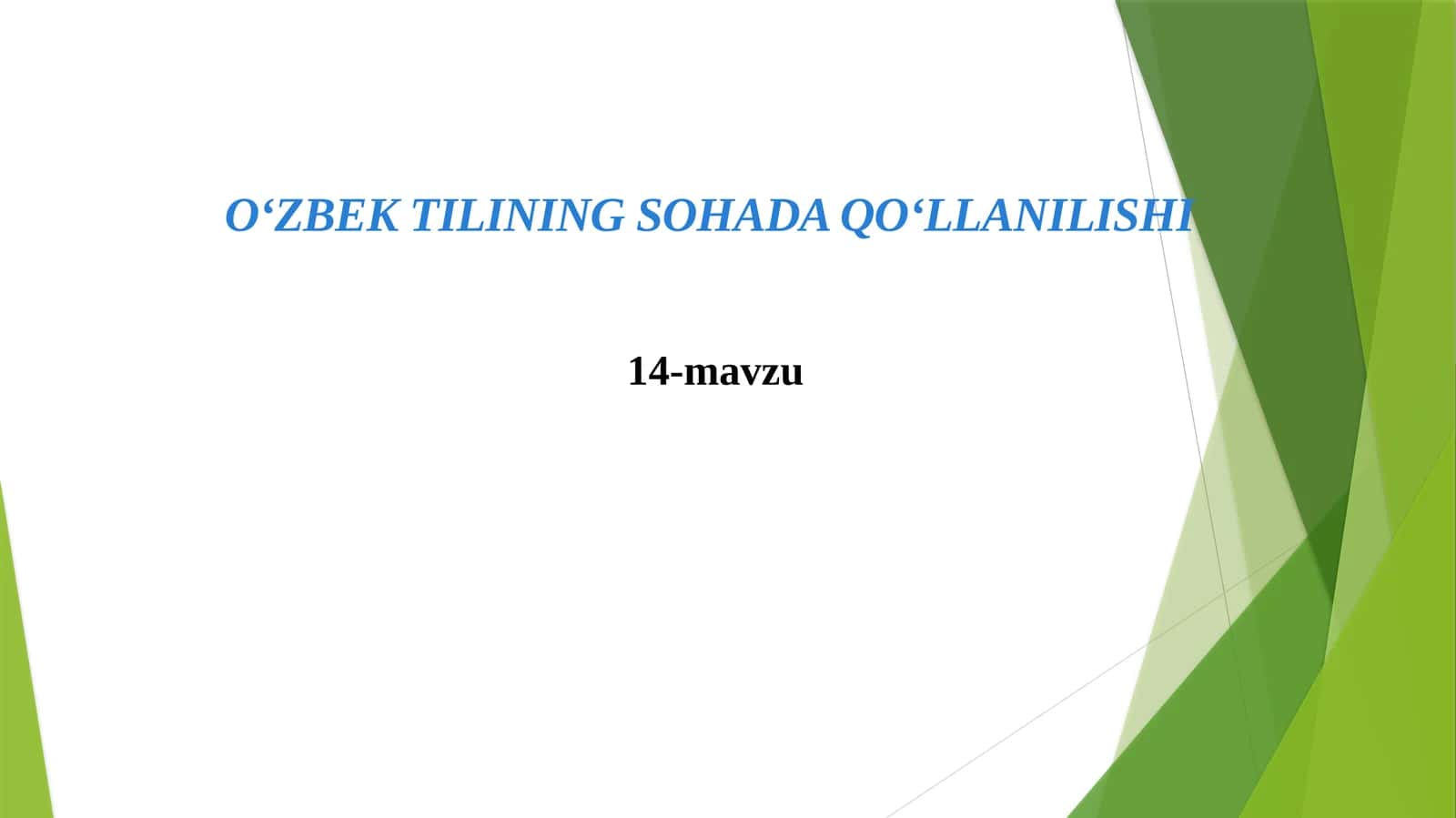 XXasr O‘zbek adabiyoti til xususiyatlari