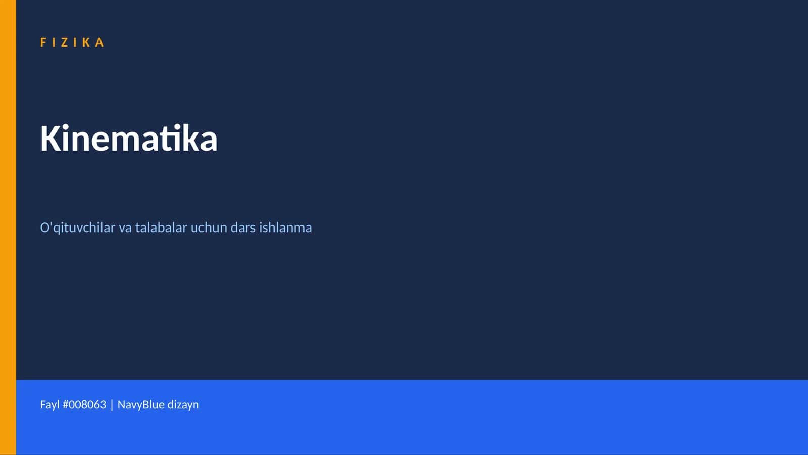 FIZIKA Kinematika