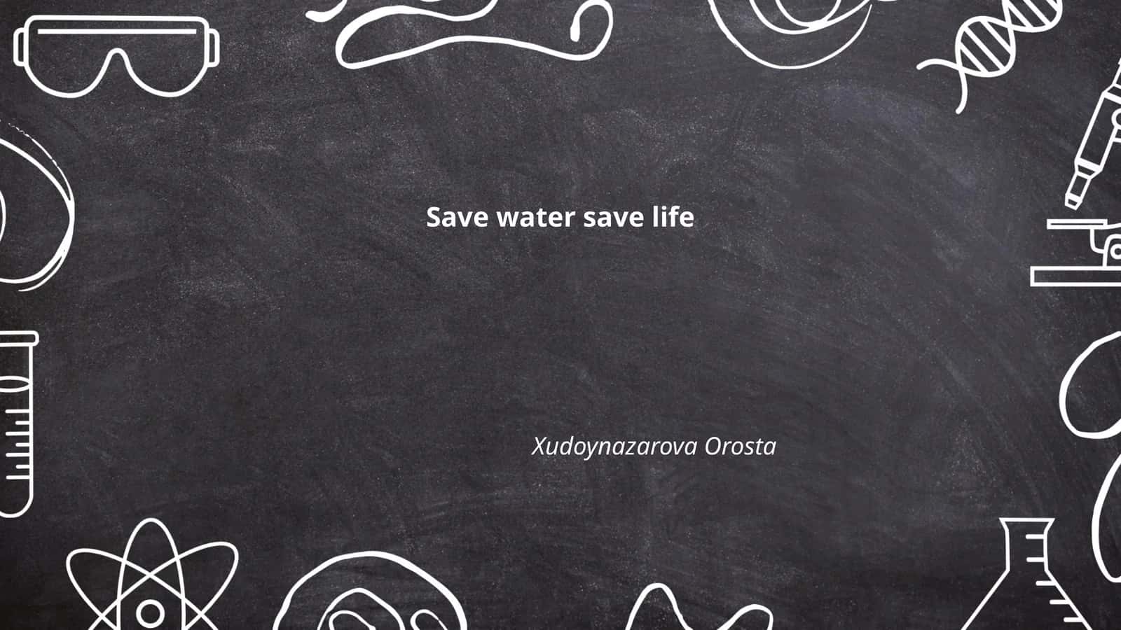 Save water save life