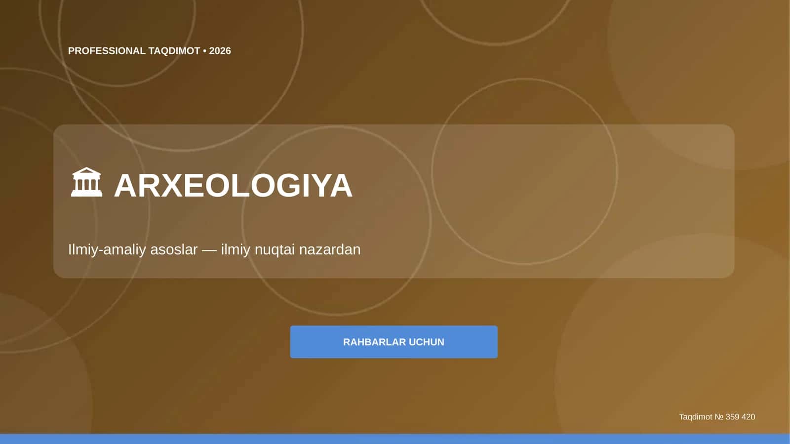 ARXEOLOGIYA