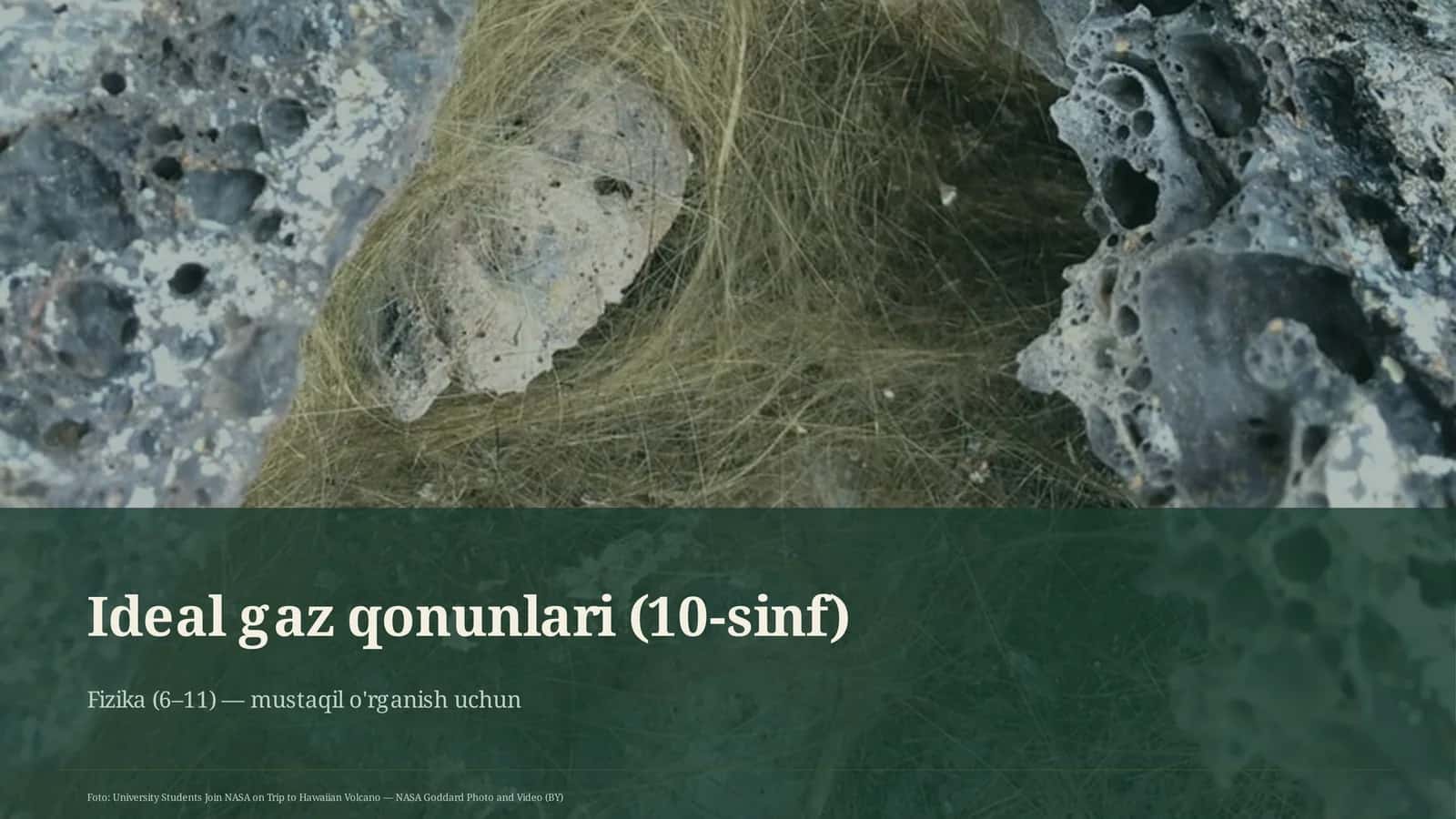 Ideal gaz qonunlari (10-sinf)