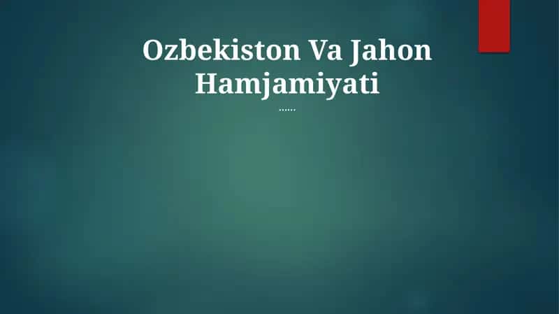 O'zbekiston Tarixi