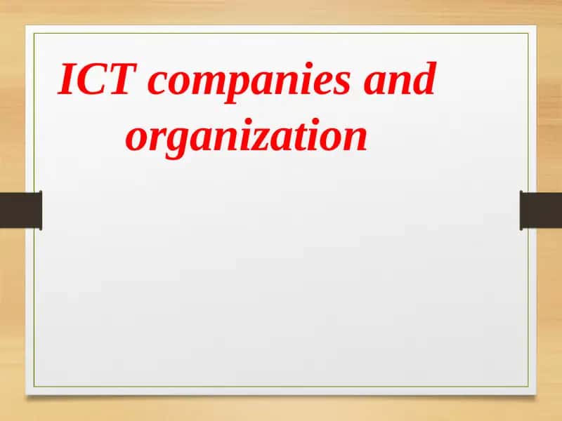 Integrated Control Technology (ICT)