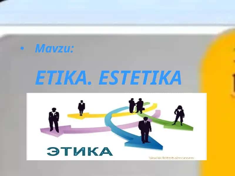 ETIKA. ESTETIKA