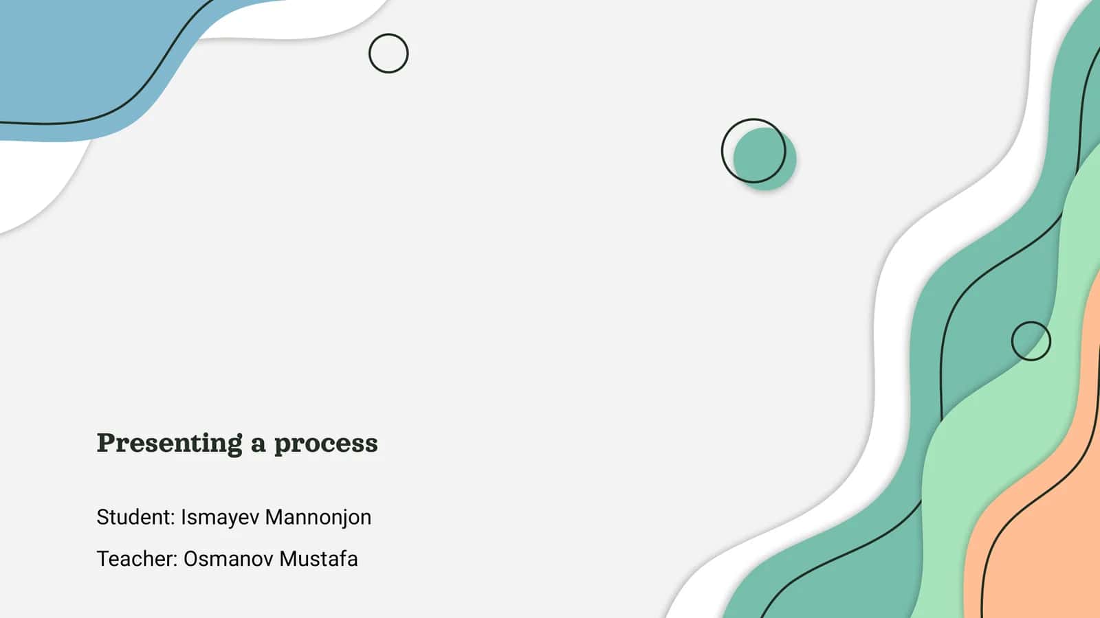 Mavzu: Protsessni ta'qib etish
