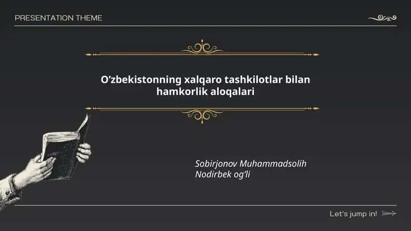 O'zbekistonning xalqaro tashkilotlar bilan hamkorlik aloqalari