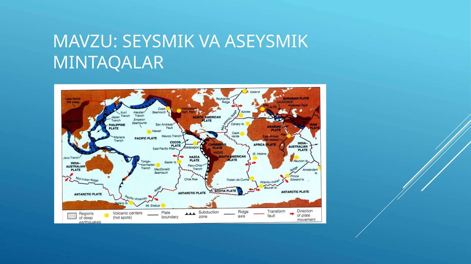Seysmik va aseysmik mintaqa