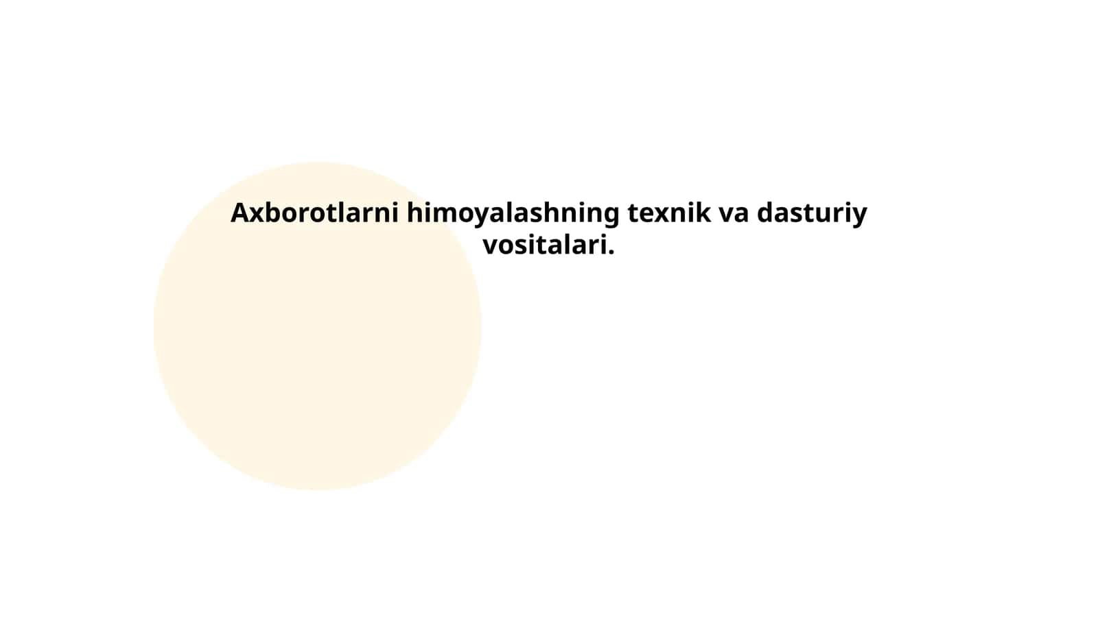 Axborot xavfsizligi siyosatlari