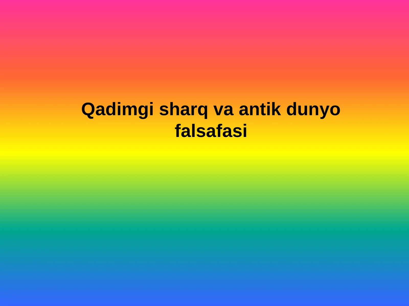 Qadimgisharqvaantikdunyofalsafasi