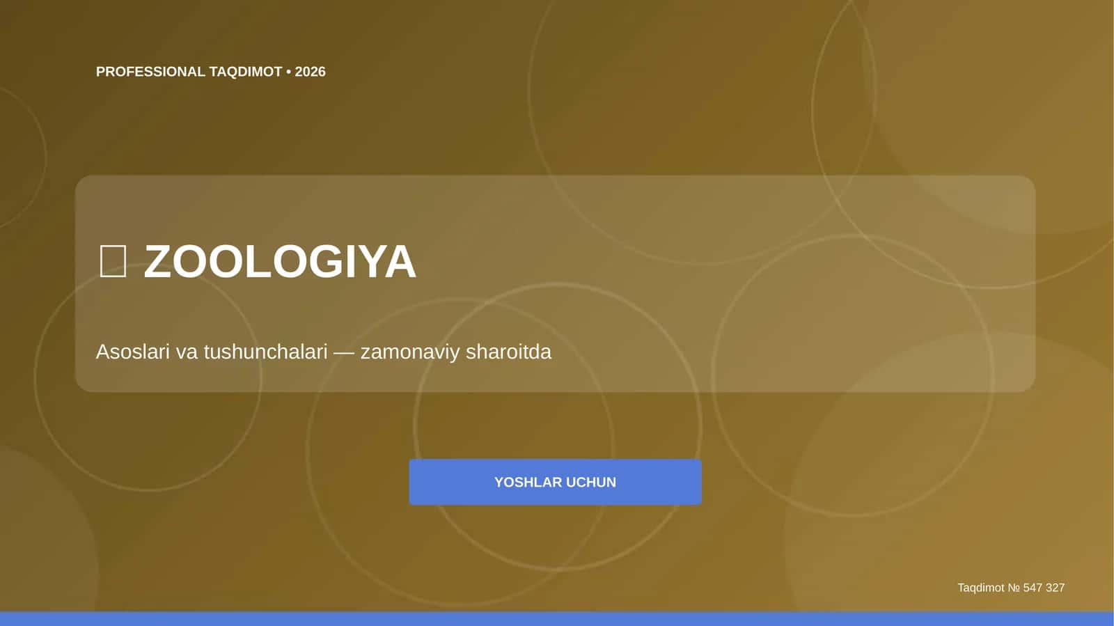 Zoologiya: asoslari va tushunchalari (zamonaviy sharoitda) [yoshlar uchun]