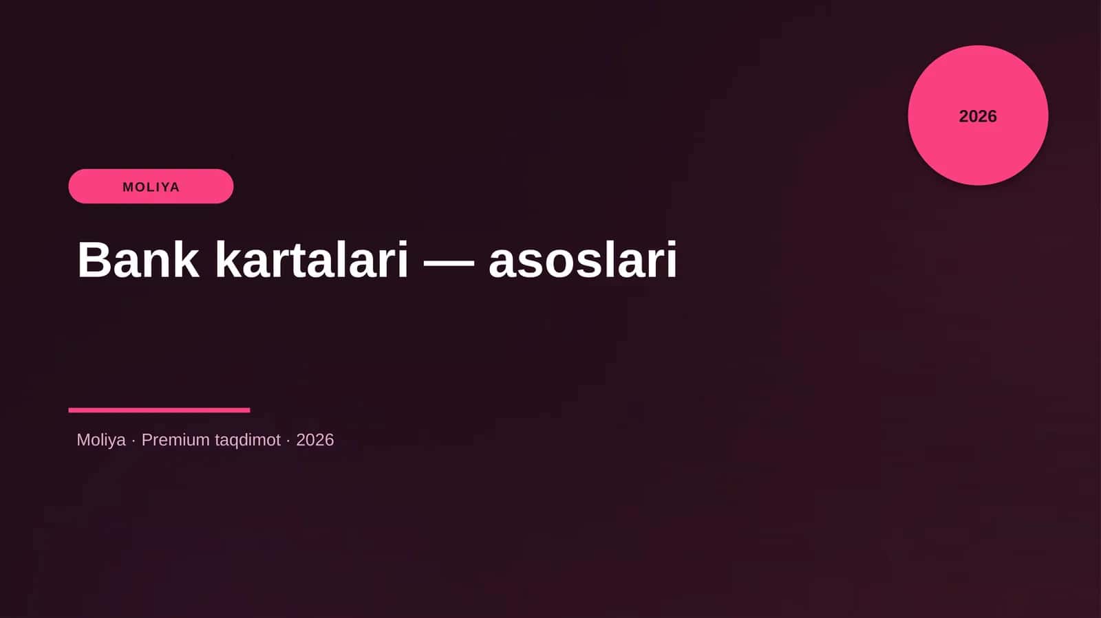 Bank kartalari — asoslari