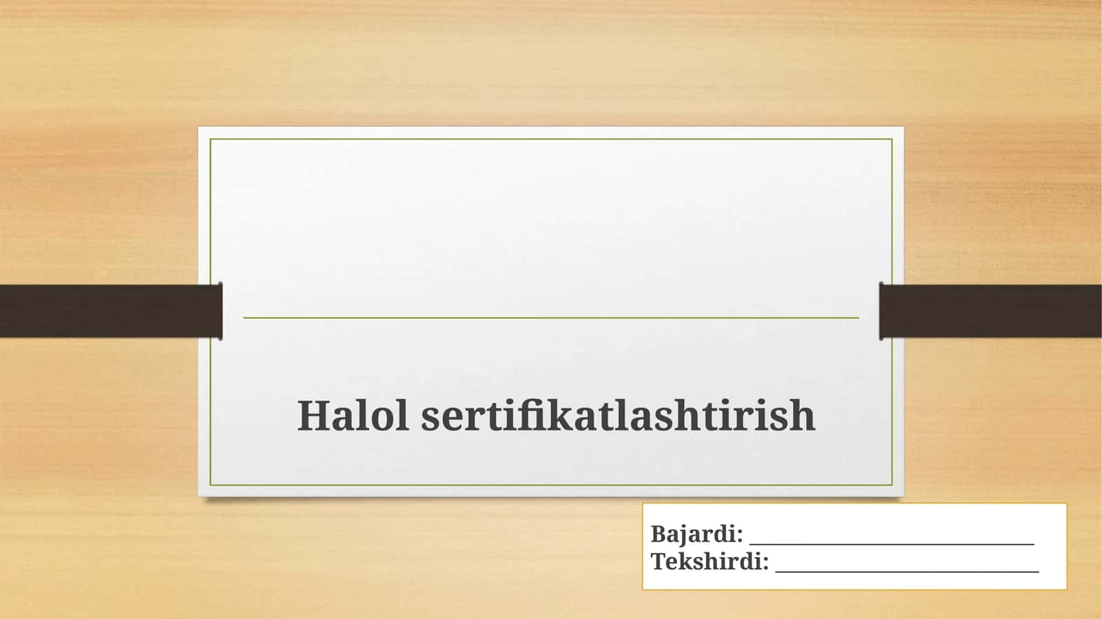 Halol sertifikatlashtirish