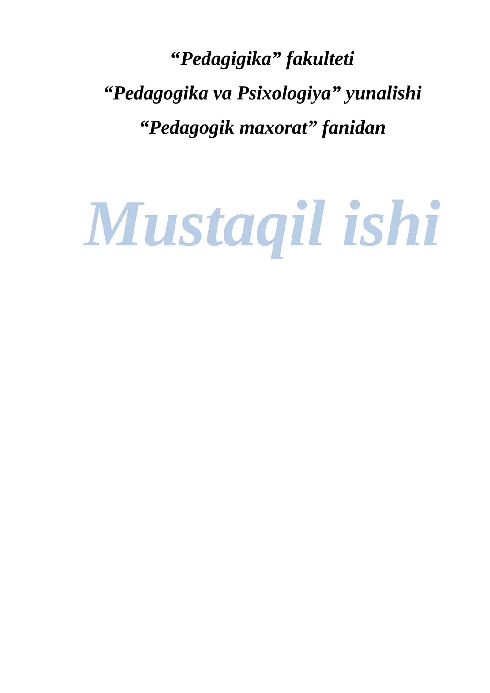Kreativlik pedagogik ijodkorlik asosi sifatida.