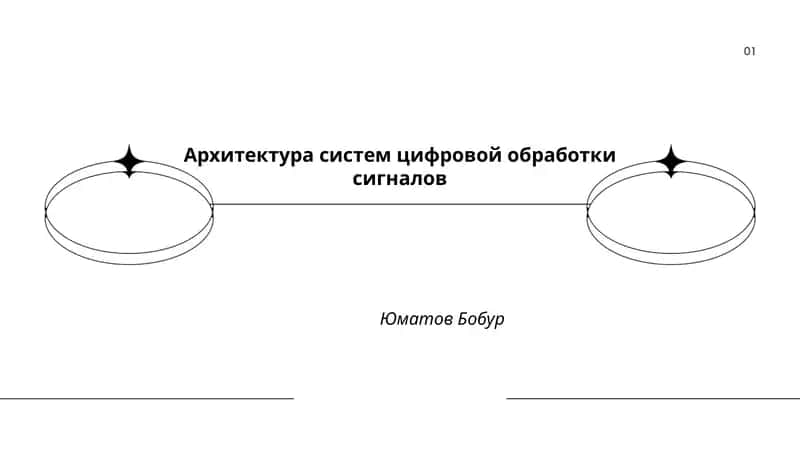 Архитектура систем цифровой обработки сигналов