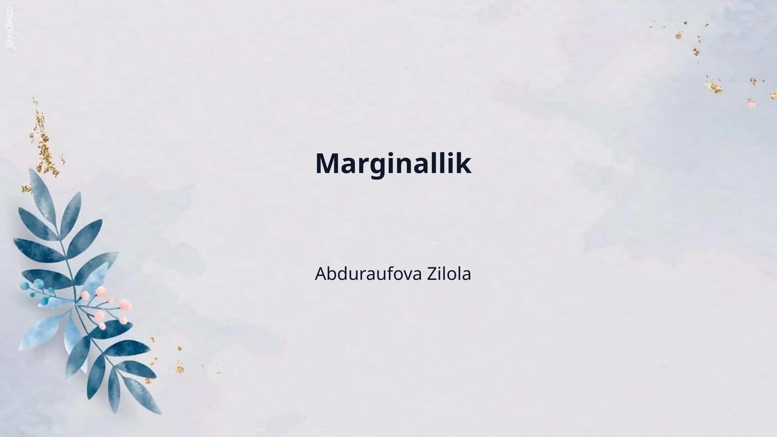 Marginallik