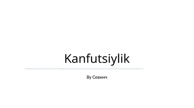 Konfutsiylik