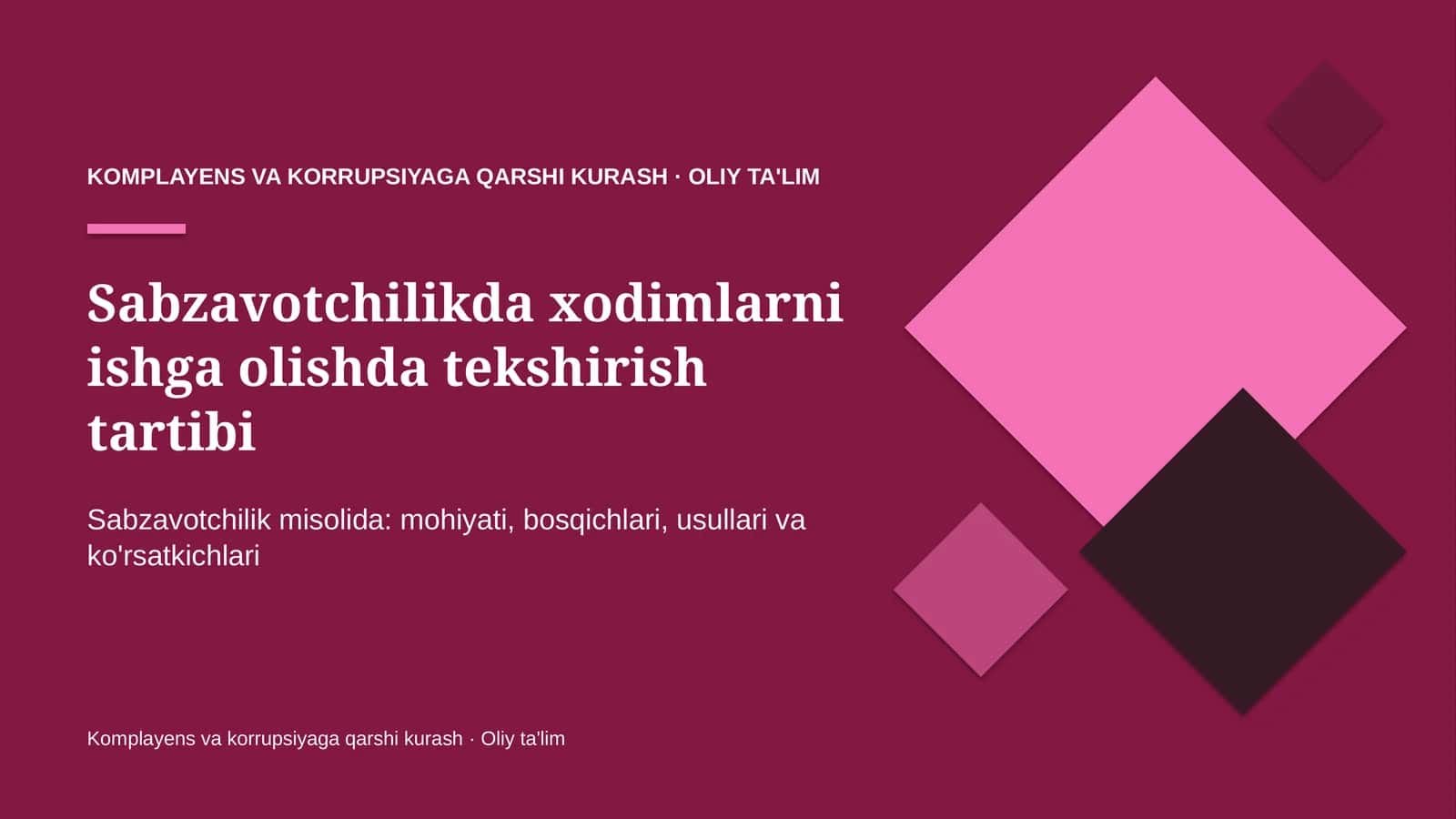 sabzavotchilikda xodimlarni ishga olishda tekshirish tartibi 4996