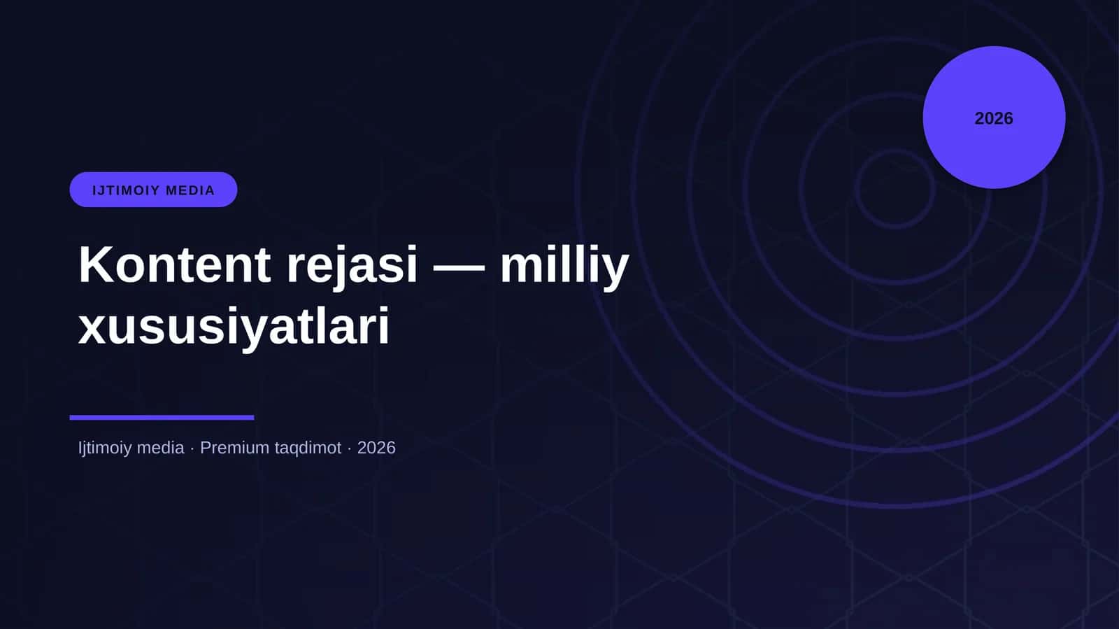 Kontent rejasi — milliy xususiyatlari