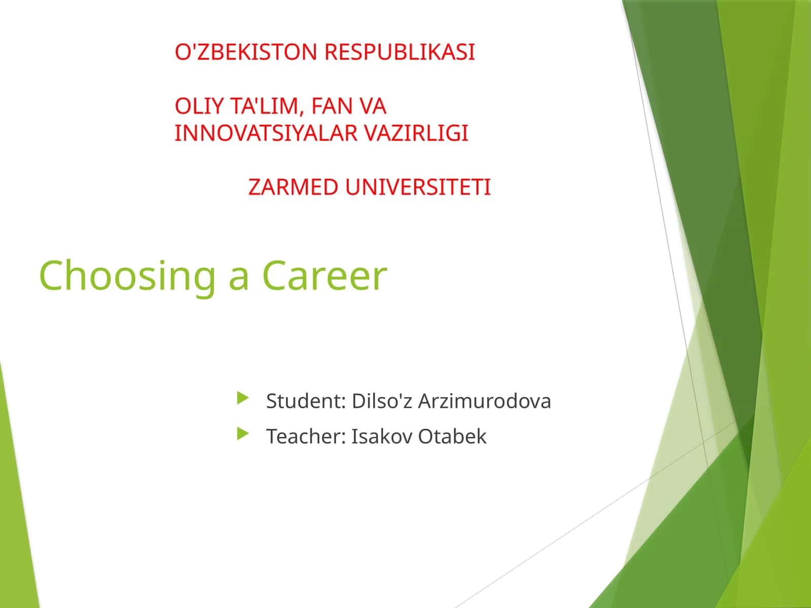 Career Planning