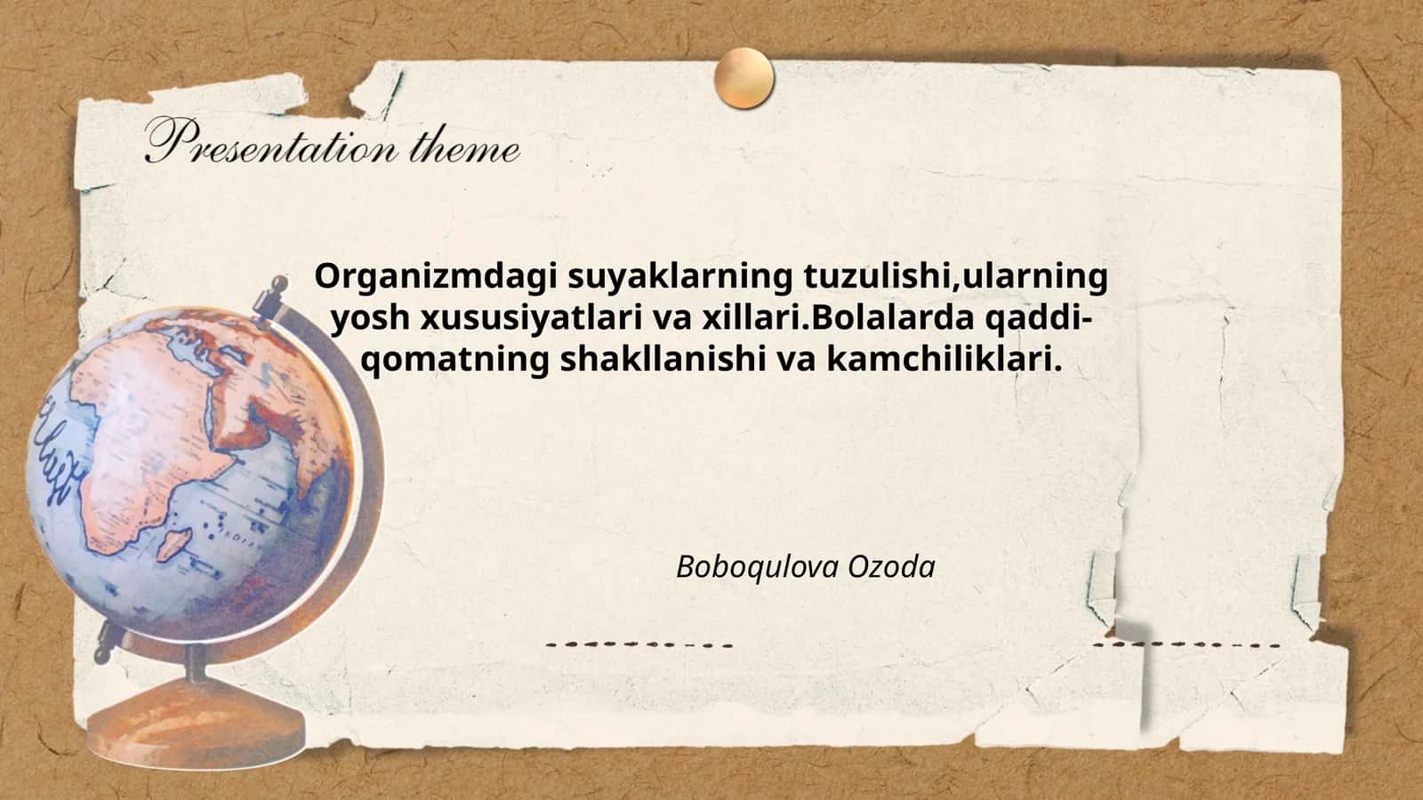 Suyaklarning tuzulishi va xususiyatlari