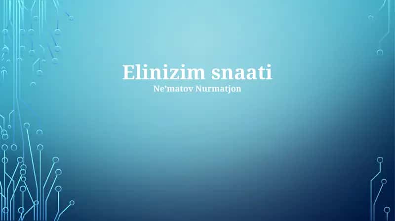Elinizim snaati