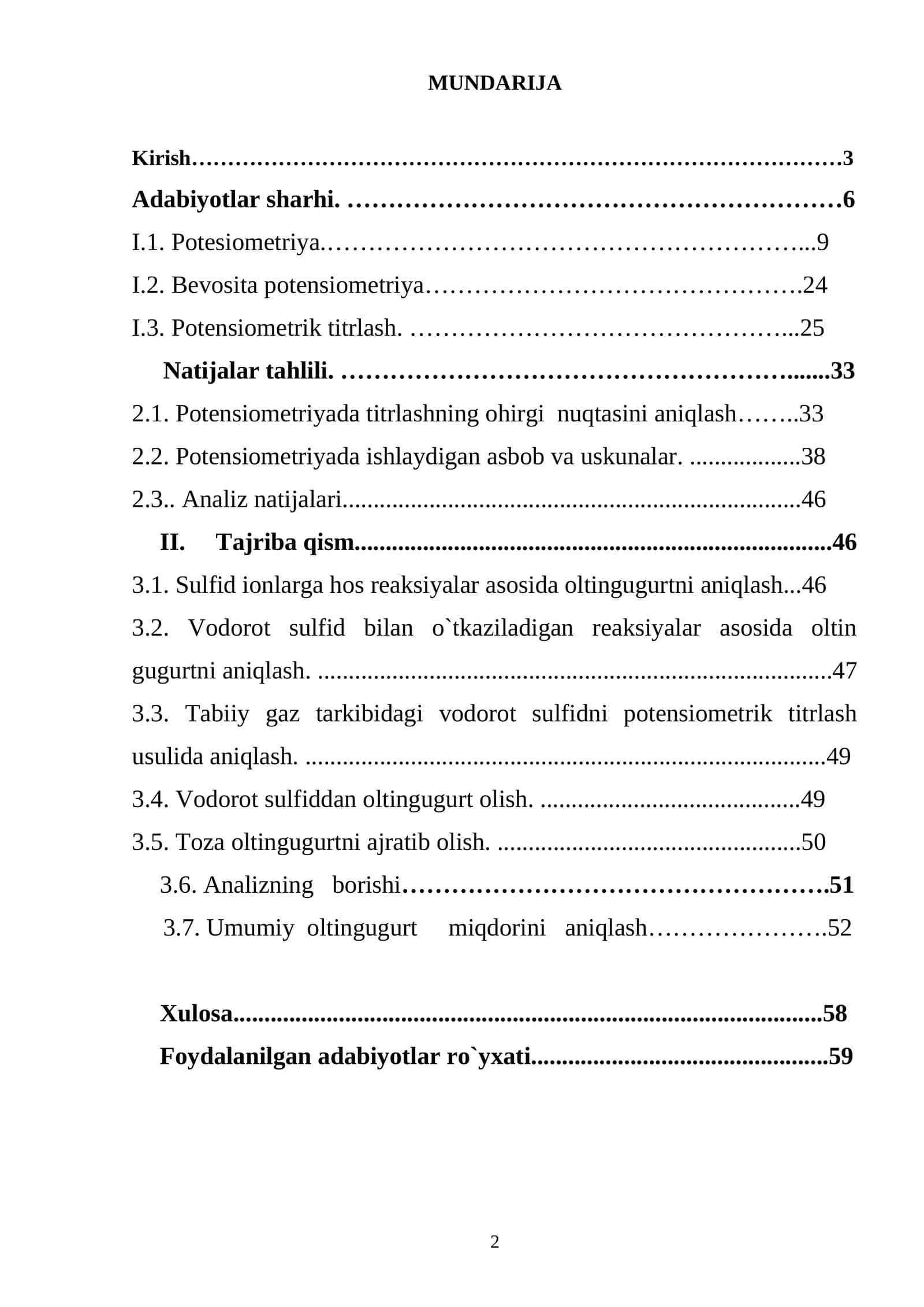 Potensiometriya usuli bo'yicha amaliy ish