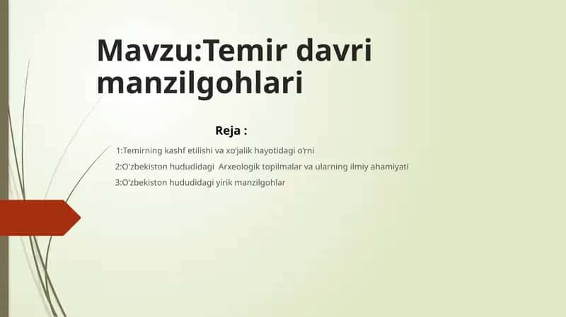 Temir davri manzilgohlari
