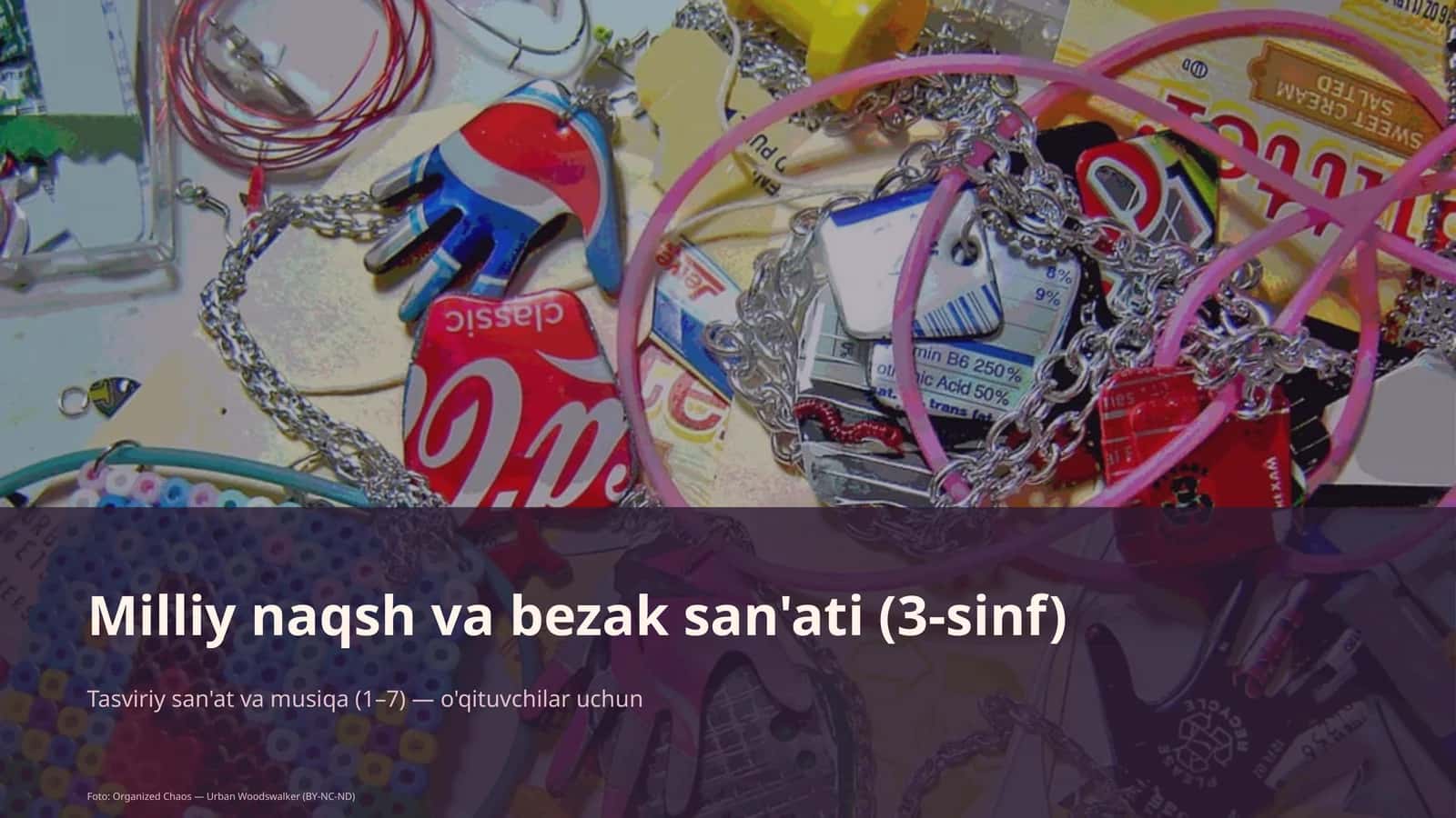 Milliy naqsh va bezak san'ati (3-sinf)