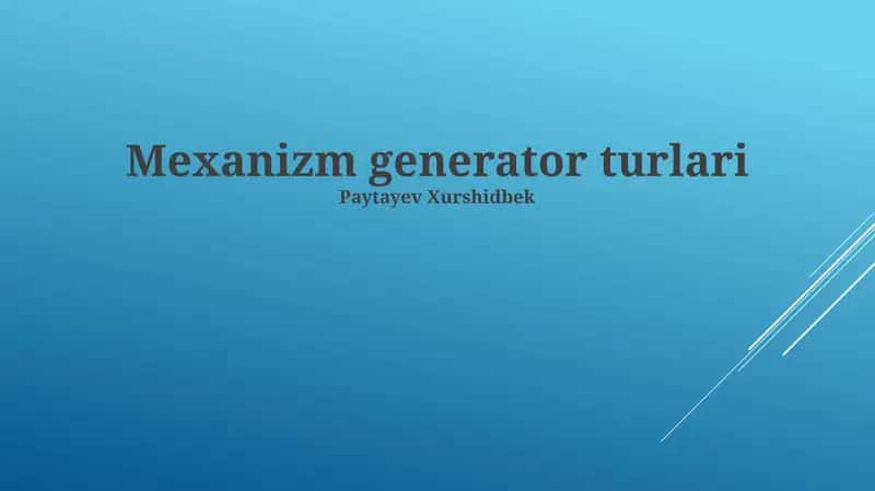 Asinxron generatorlar