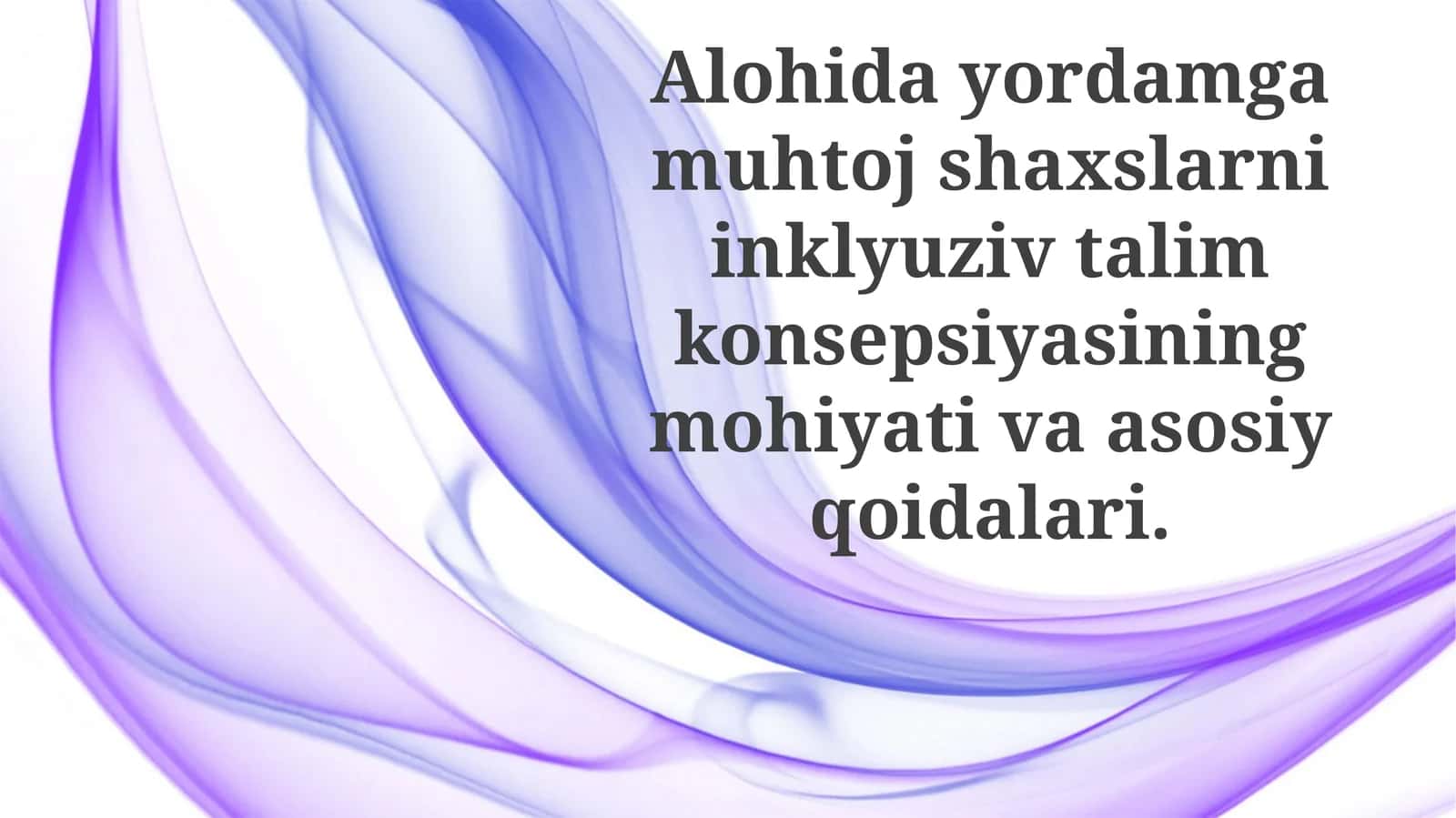 Inklyuziv Ta'limni aniqlash