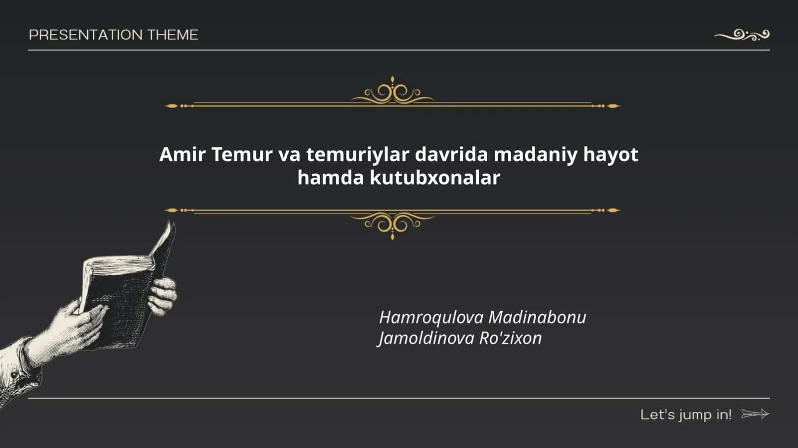 Amir Temur va temuriylar davrida madaniy hayot hamda kutubxonalar