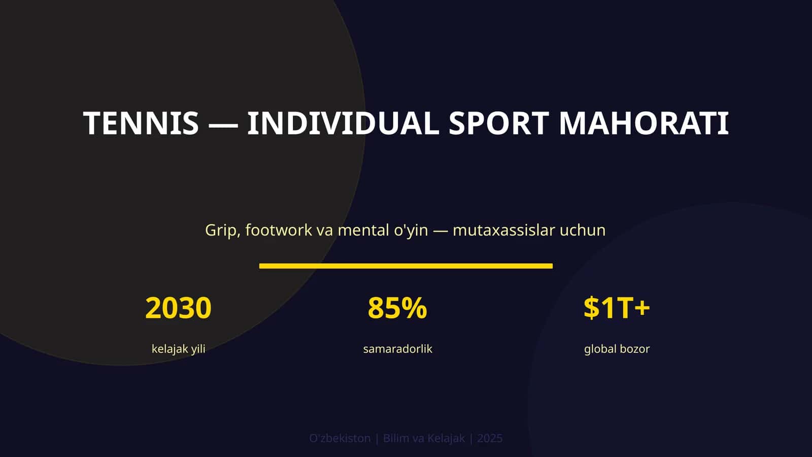Tennis — individual sport mahorati