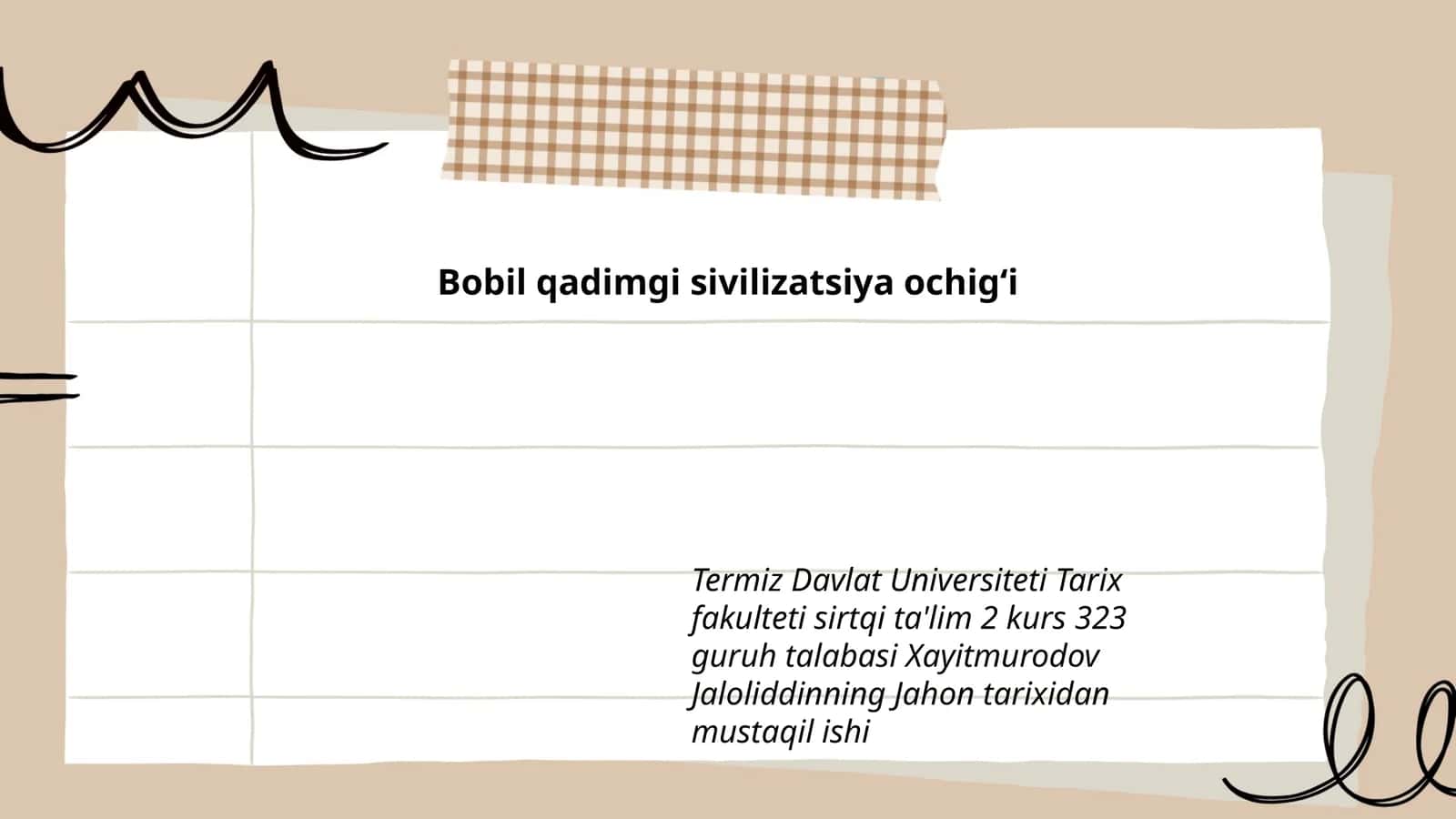 Bobil qadimgi sivilizatsiya ochig‘i