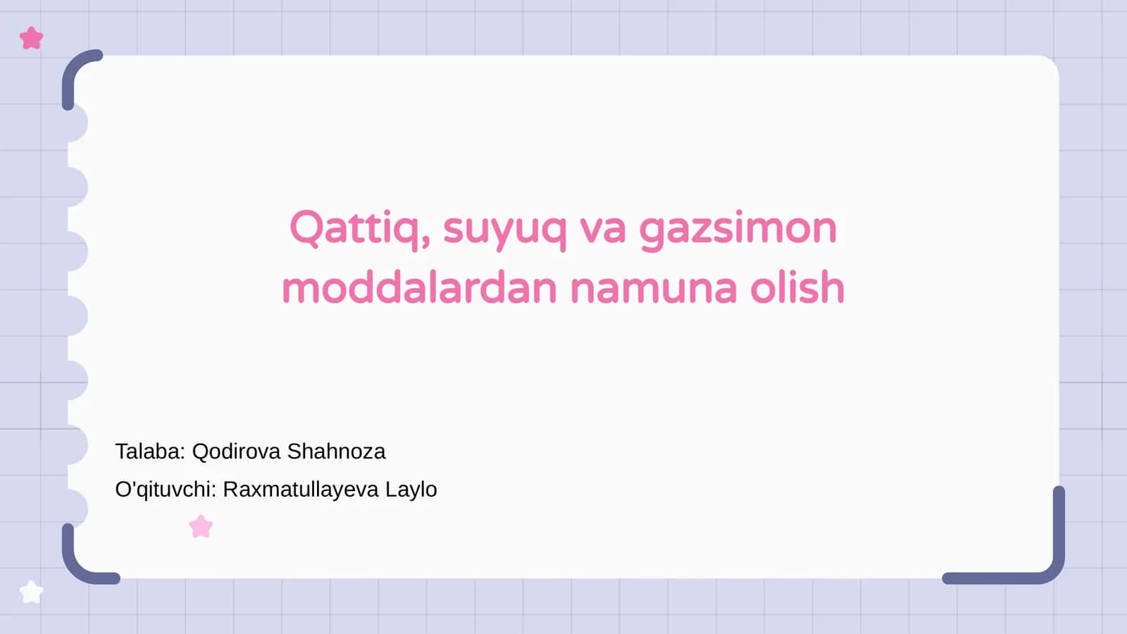 Modda holatlari haqida umumiy ma’lumot