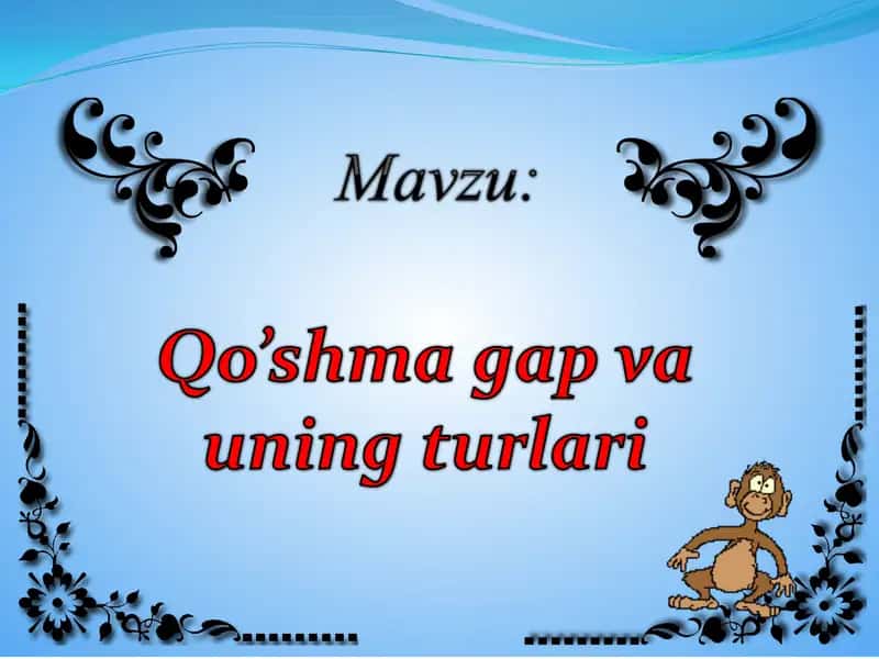 Qo’shma gaplar