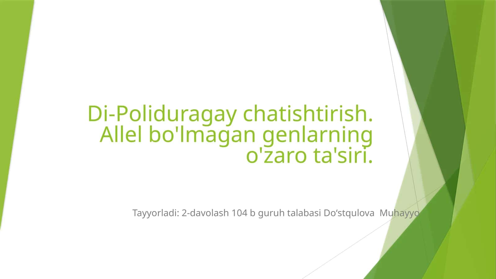 Di-Poliduragay chatishtirish