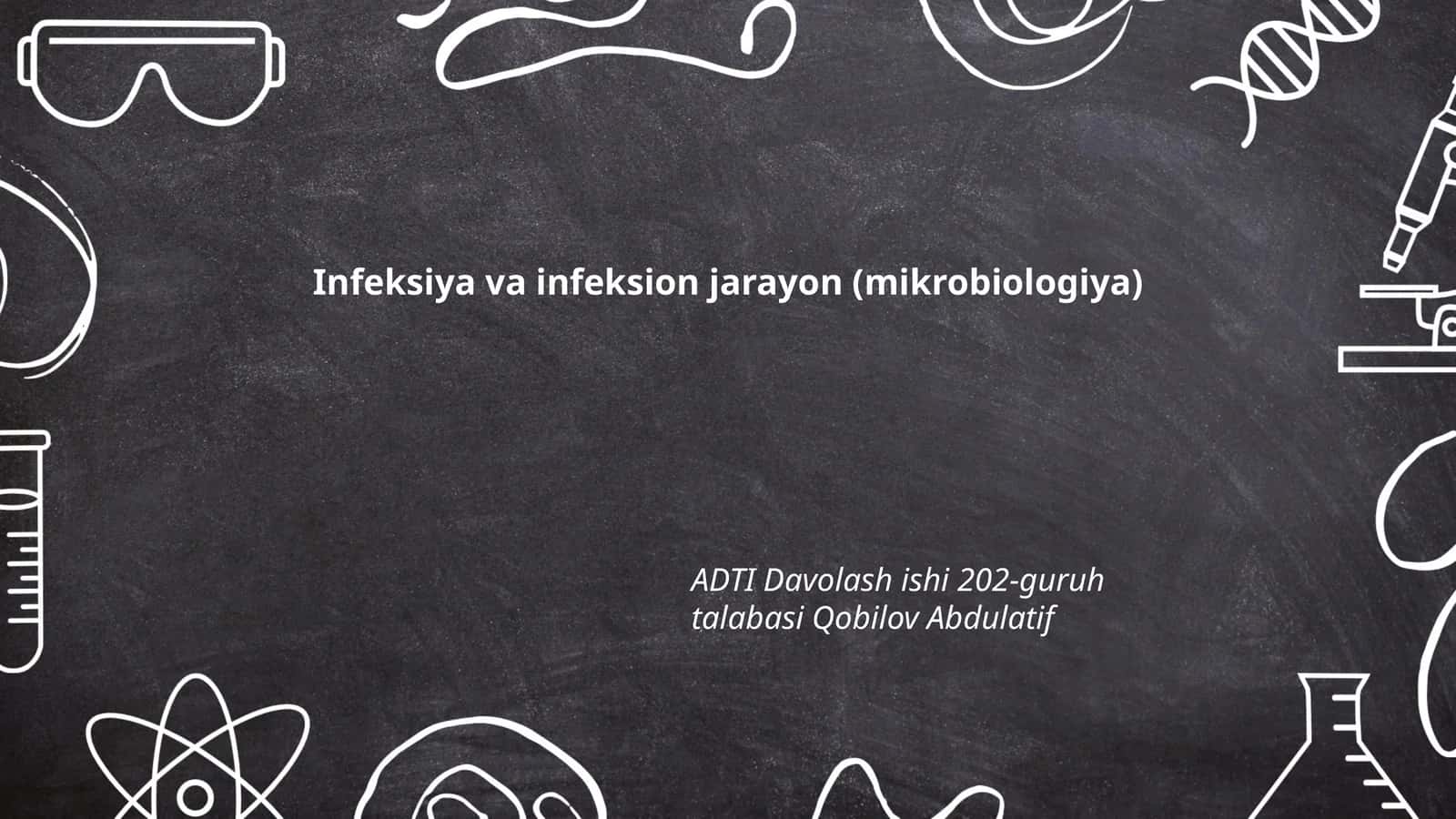 Infeksiya va infeksion jarayon (mikrobiologiya)