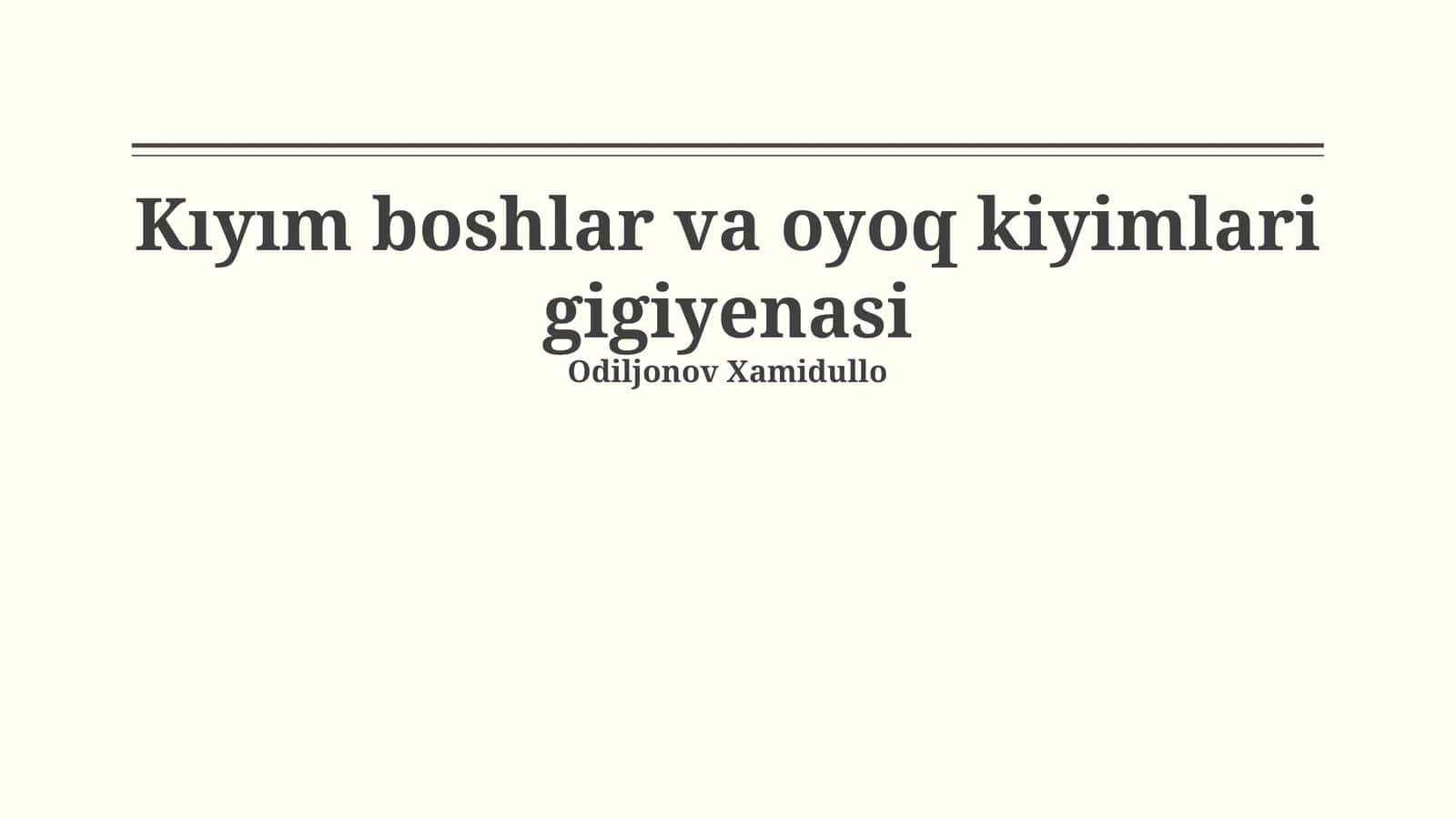 Oyoq terining muammolari va profilaktikasi