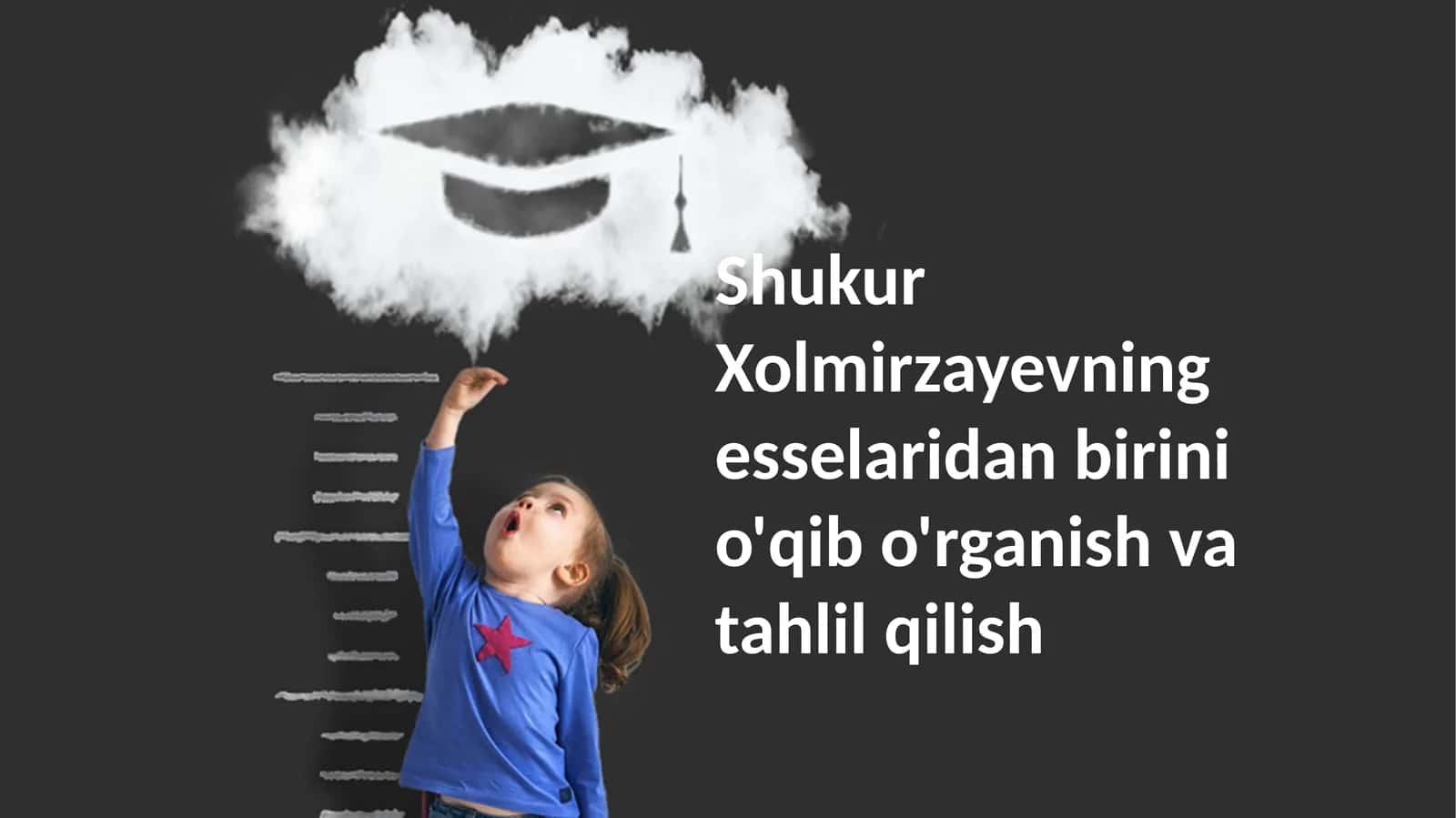 Shukur Xolmirzayevning esselaridan birini o'qib o'rganish va tahlil qilish