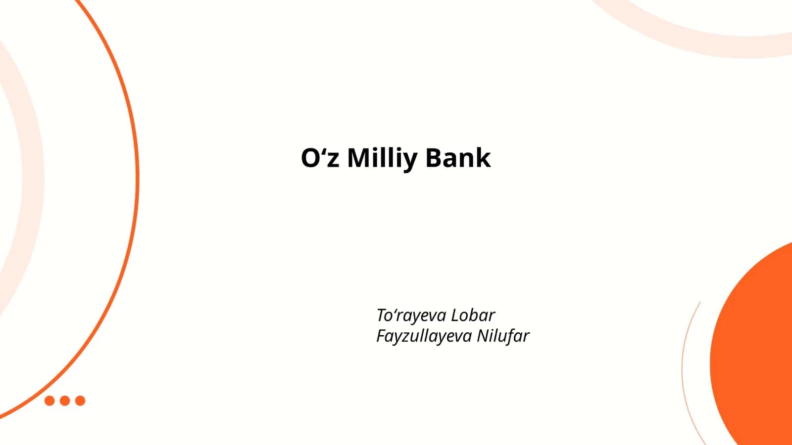 Oʻz Milliy Bankning tarixi