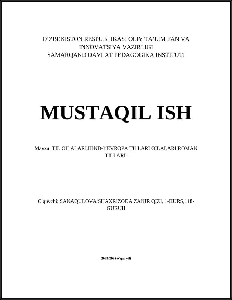 TIL OILALARI.HIND-YEVROPA TILLARI OILALARI.ROMAN TILLARI