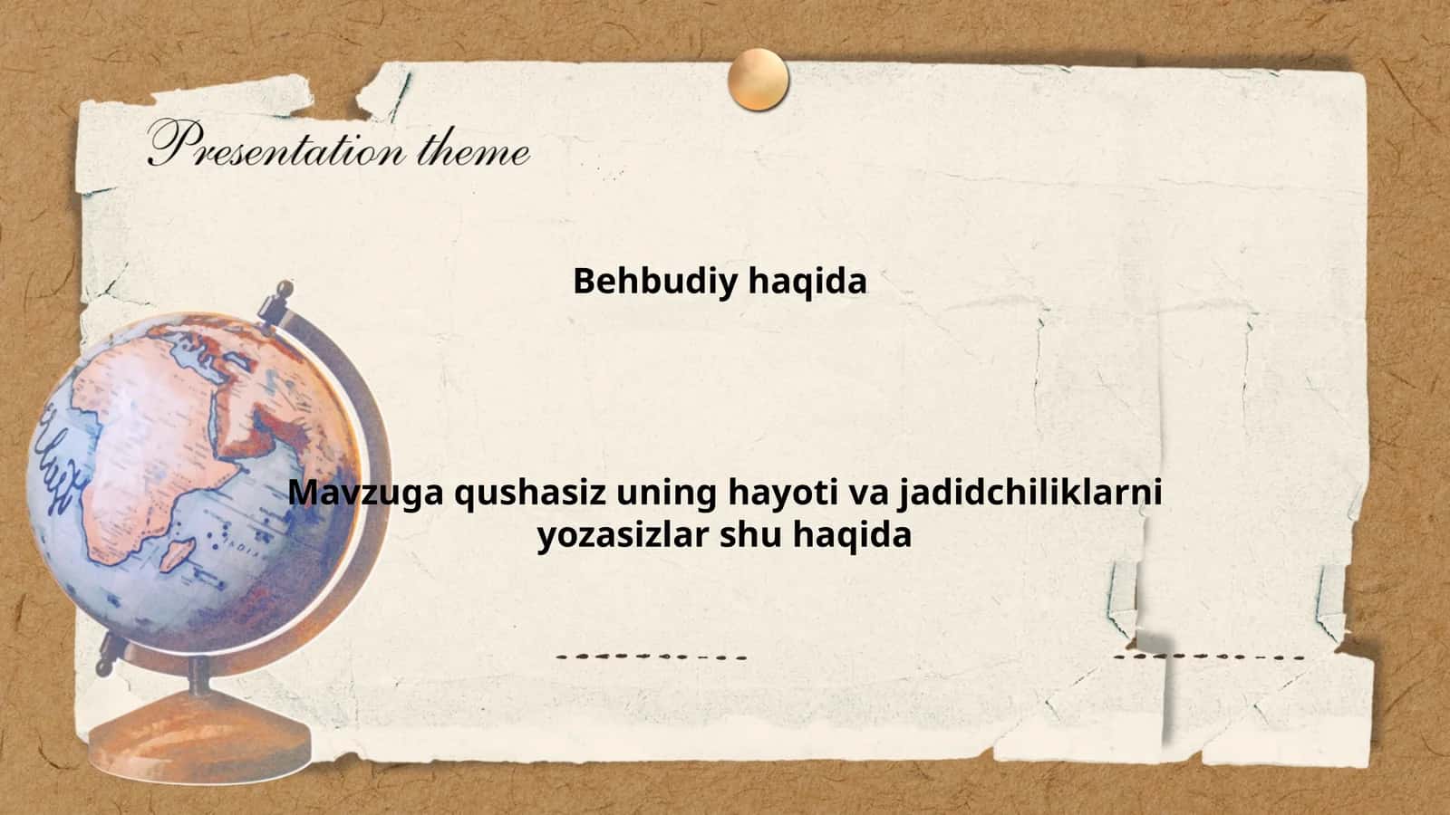 Mahmudhoja Behbudiy va jadidchilik harakati