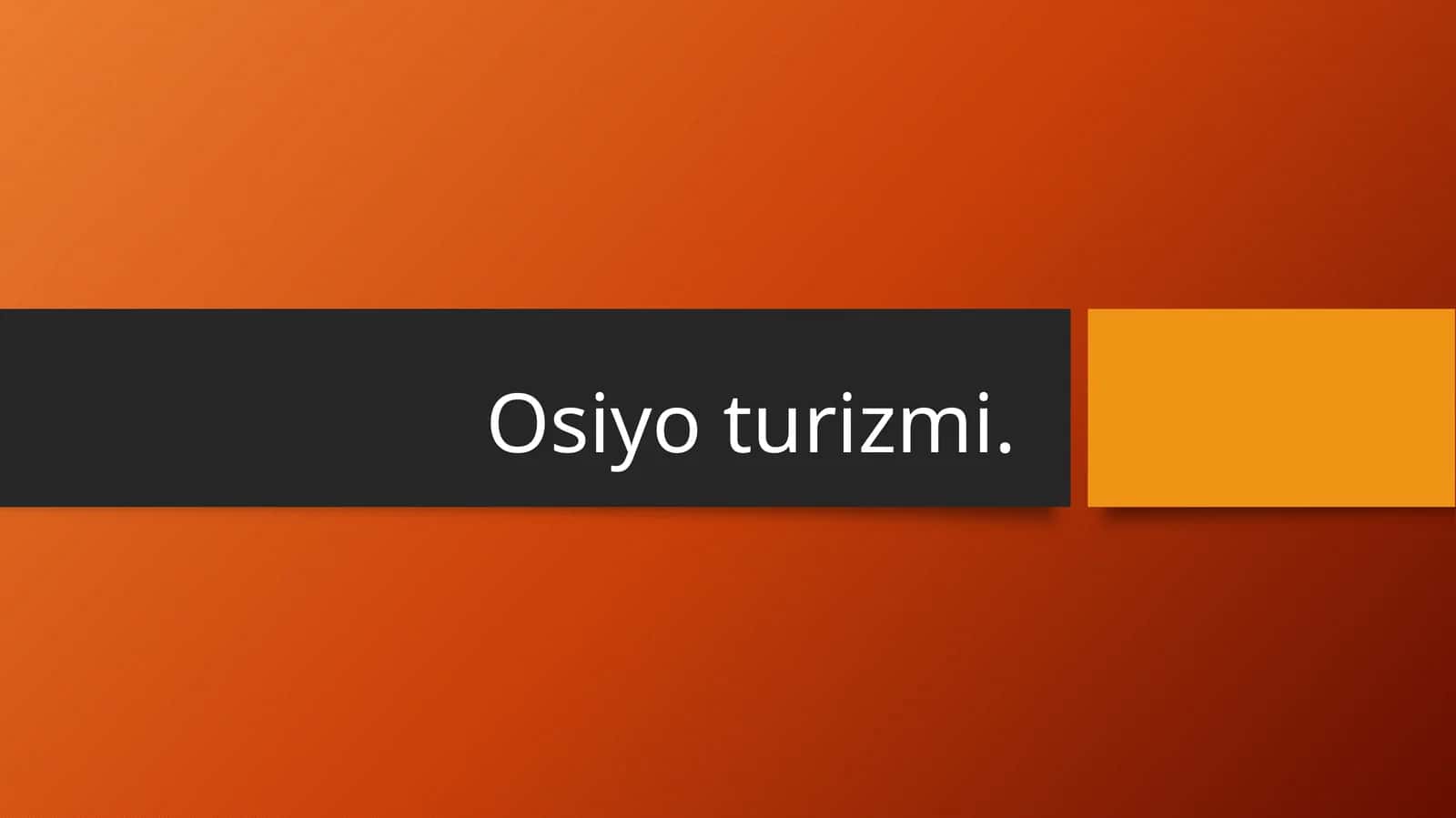 Osiyo turizmi