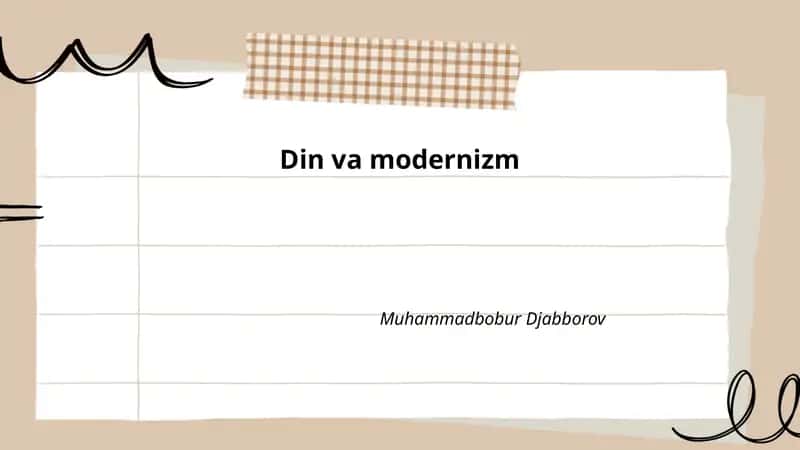 Din va modernizm