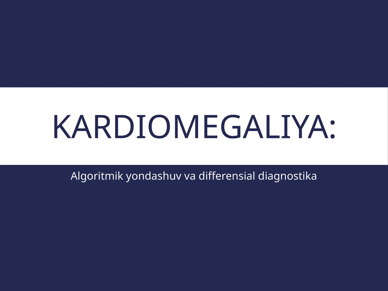Kardiomegaliya