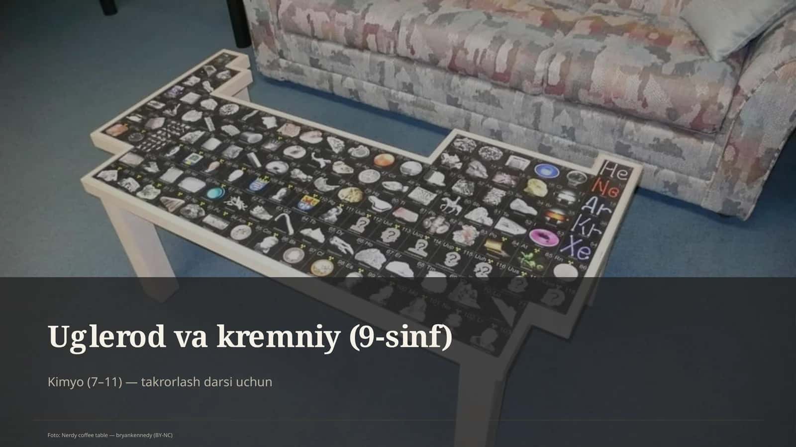 Uglerod va kremniy (9-sinf)